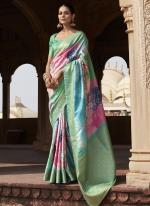 Silk Multi Colour Festival Wear Weaving Saree